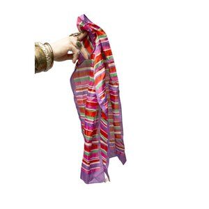 Vintage Colorful Stripes Long Scarf Accessories